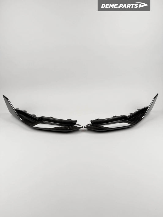 Carbon Rear Bumper Corner Splitters MP Style - BMW G80 M3