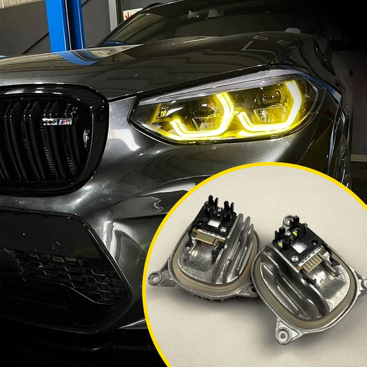 Kit CSL Yellow DRL (Set Complet) pentru BMW G01 X3 & F97 X3M & G02 X4 & F98 X4M PreLCI