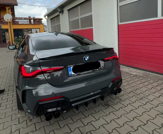 Gloss Black Trunk Spoiler BMW G22 (4 Series) Coupe & G82 M4 - PSM Style