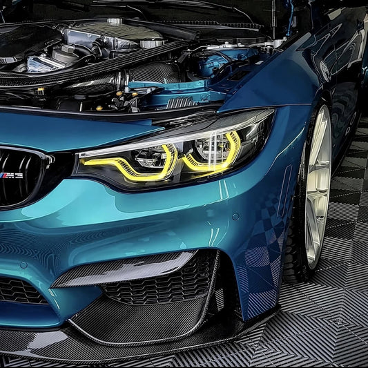 Kit CSL Yellow DRL (Set Complet) pentru BMW F80 M3 & F82 M4 & F32/36 (Seria 4) LCI - Faruri Adaptive