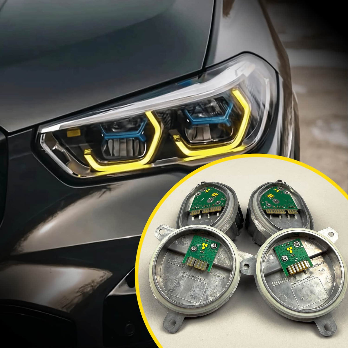 Kit CSL Yellow DRL (Set Complet) pentru BMW G05 X5 & F95 X5M & G06 X6 & F96 X6M