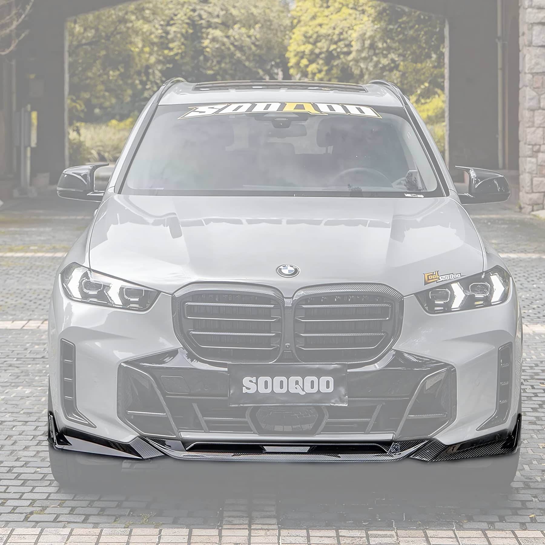 SOOQOO Lip Bara Fata din Carbon - BMW G05 X5 LCI (cu pachet M)