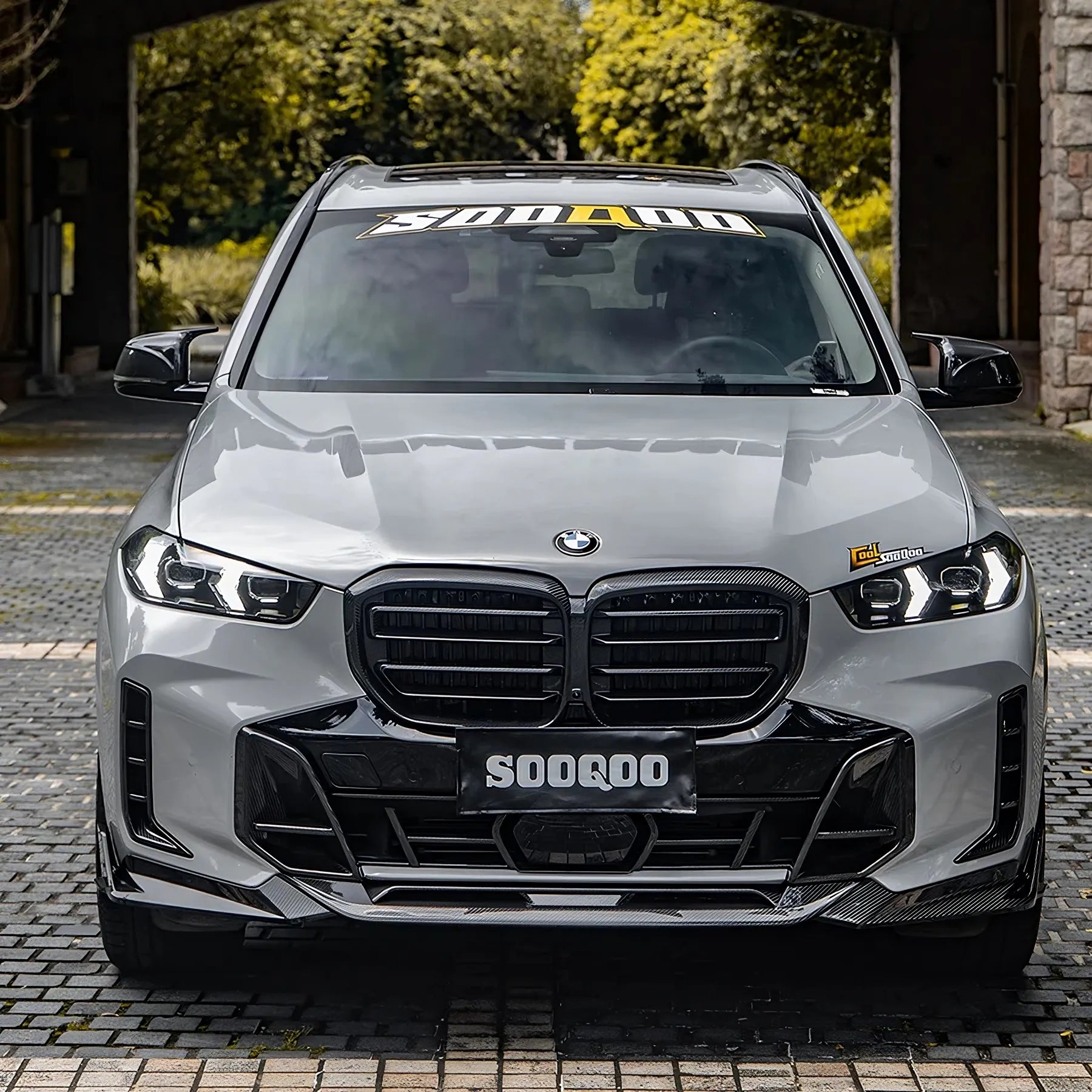 SOOQOO Lip Bara Fata din Carbon - BMW G05 X5 LCI (cu pachet M)