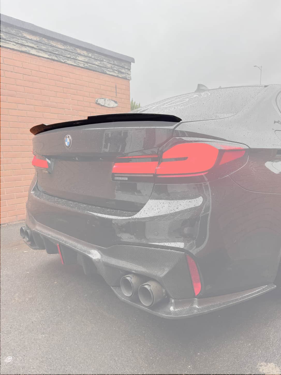 Gloss Black Trunk Spoiler BMW G30 (5 Series) & F90 M5 - M4 Style