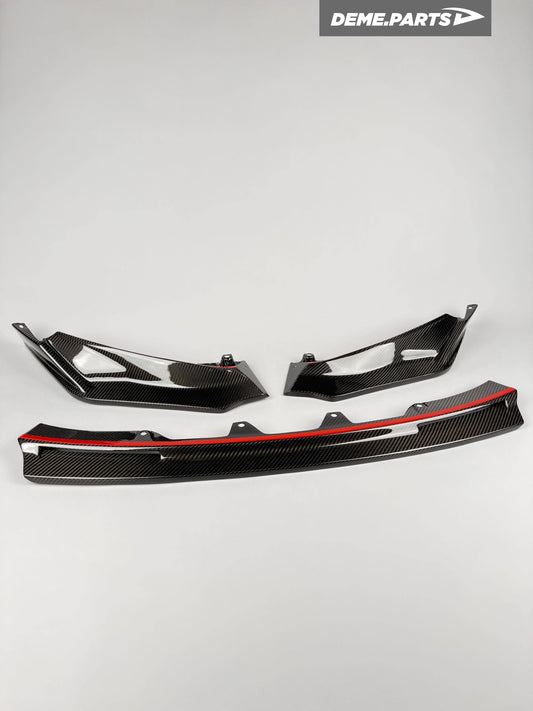 Lip bara fata din Carbon stil V - BMW G80/G81 M3 & G82/G83 M4