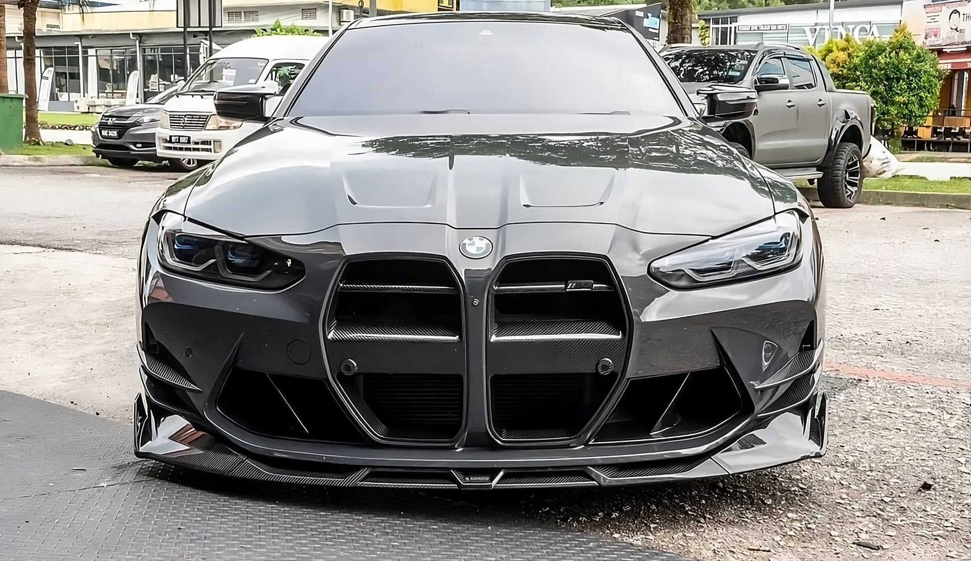 Lip bara fata din Carbon SOOQOO - BMW G80/G81 M3 & G82/G83 M4